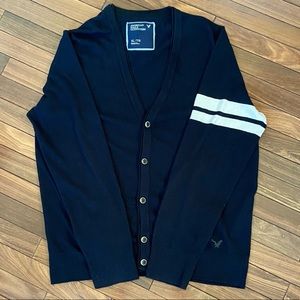 AMERICAN EAGLE OUTFITTERS BUTTON DOWN MENS CARDIGAN/BLUE/ SIZE XL/TG.